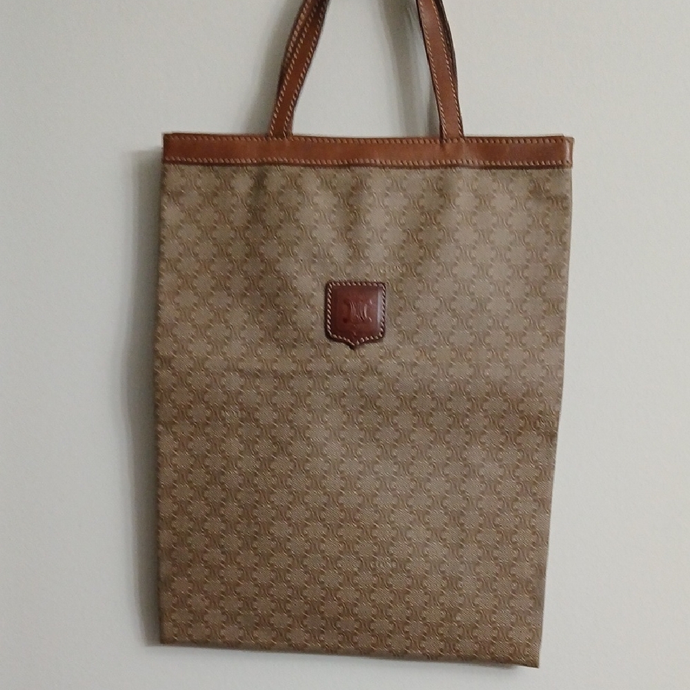 Celine Authentic Vintage Macadam Mini Tote bag Coated Canvas